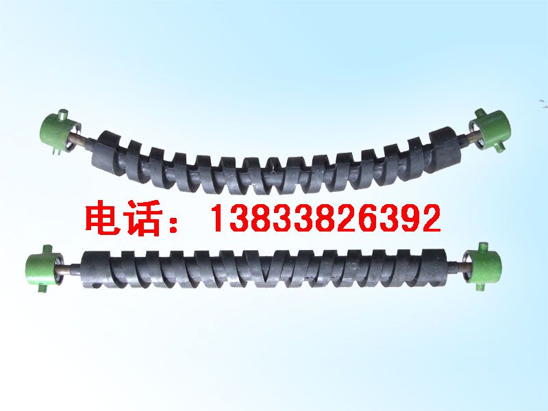 供应双向螺旋橡胶托辊